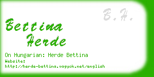 bettina herde business card